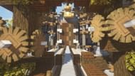 Automated gears turn along in Create: Above and Beyond (Image via FTBservers)